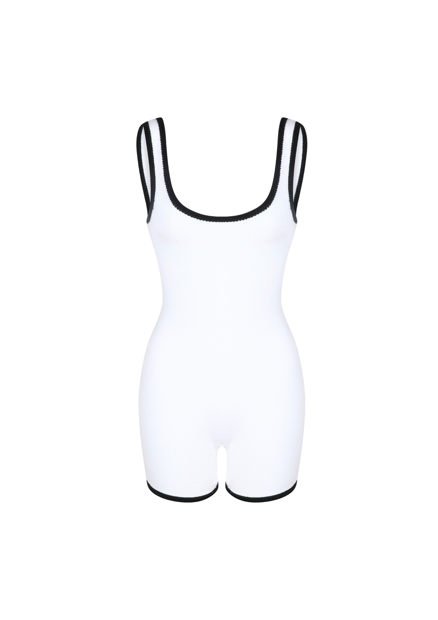 Calla Scoop Knit Suit in White
