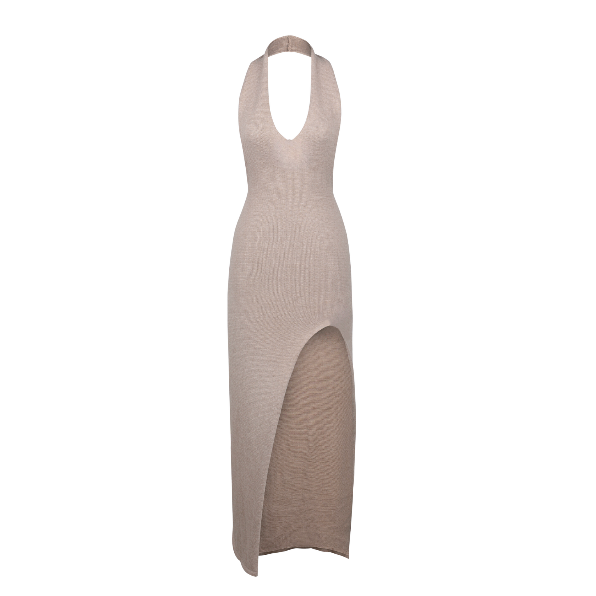 Martha Halter Dress in Sand