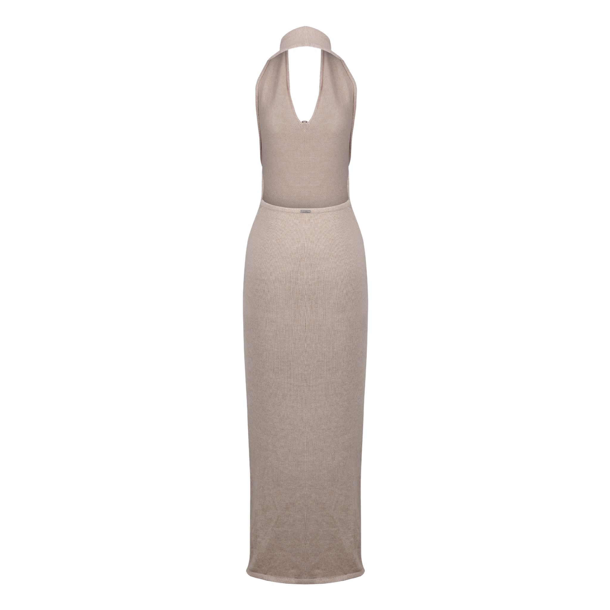 Martha Halter Dress in Sand