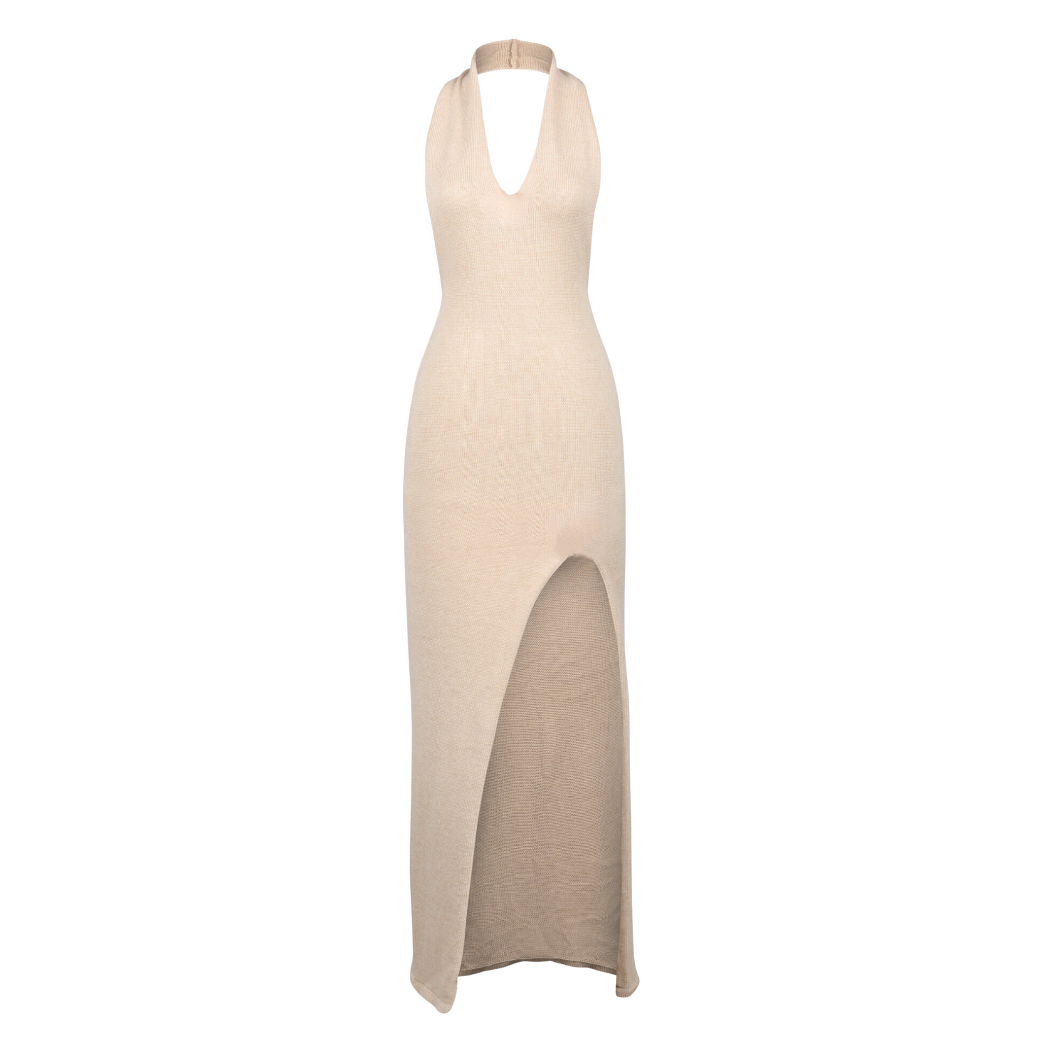 Martha Halter Dress in Shell