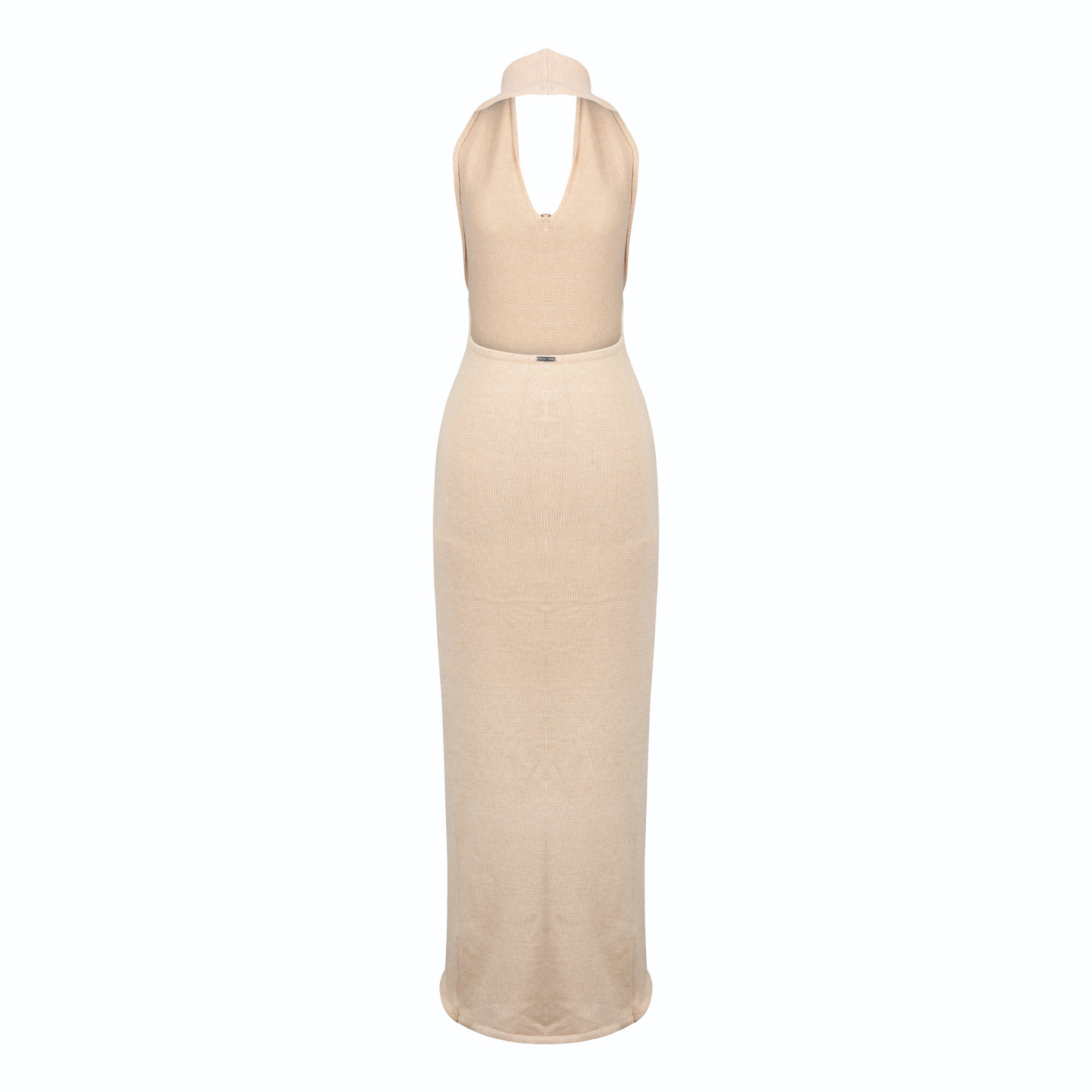 Martha Halter Dress in Shell