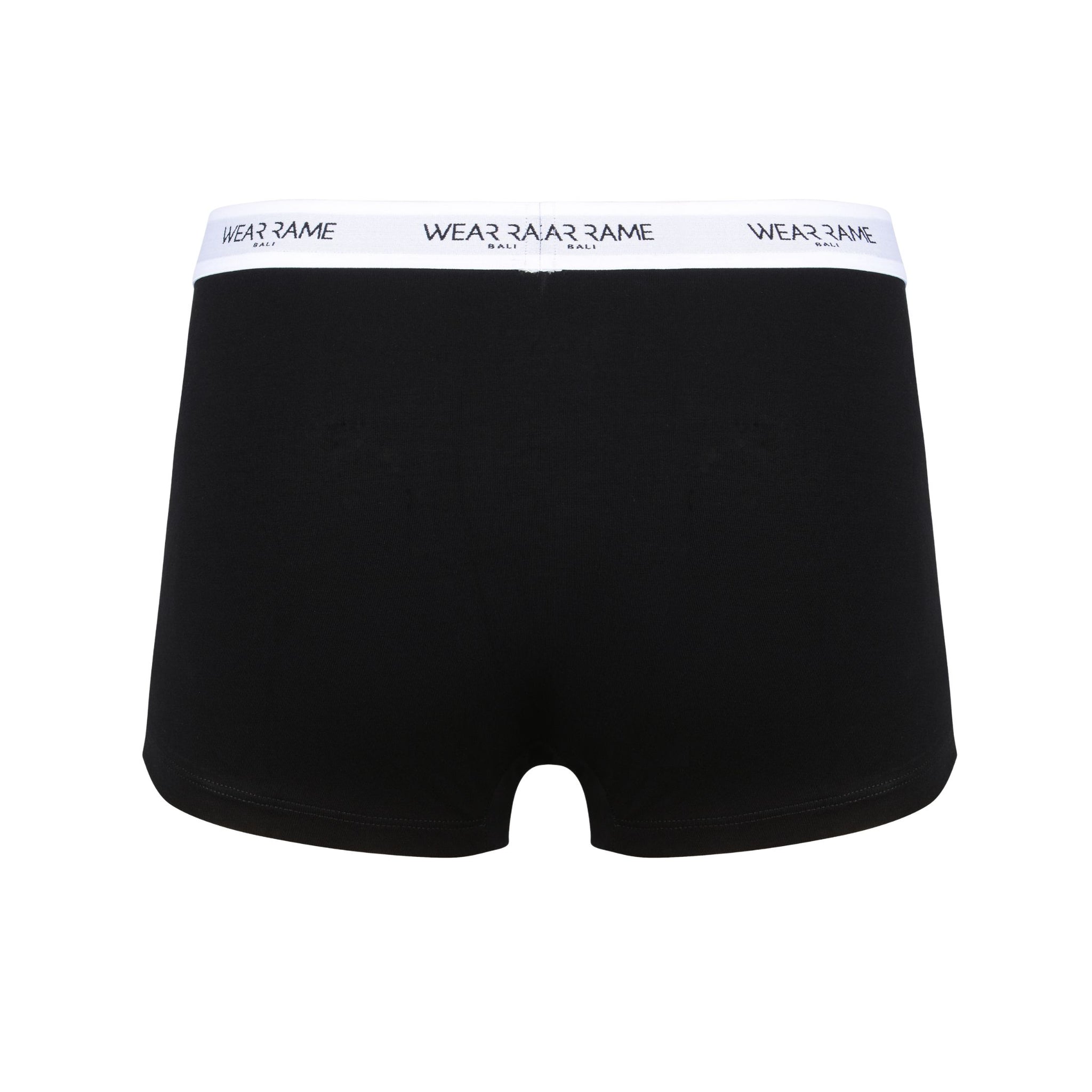 Men’s Bamboo Boxer Briefs in Black w/ White Details