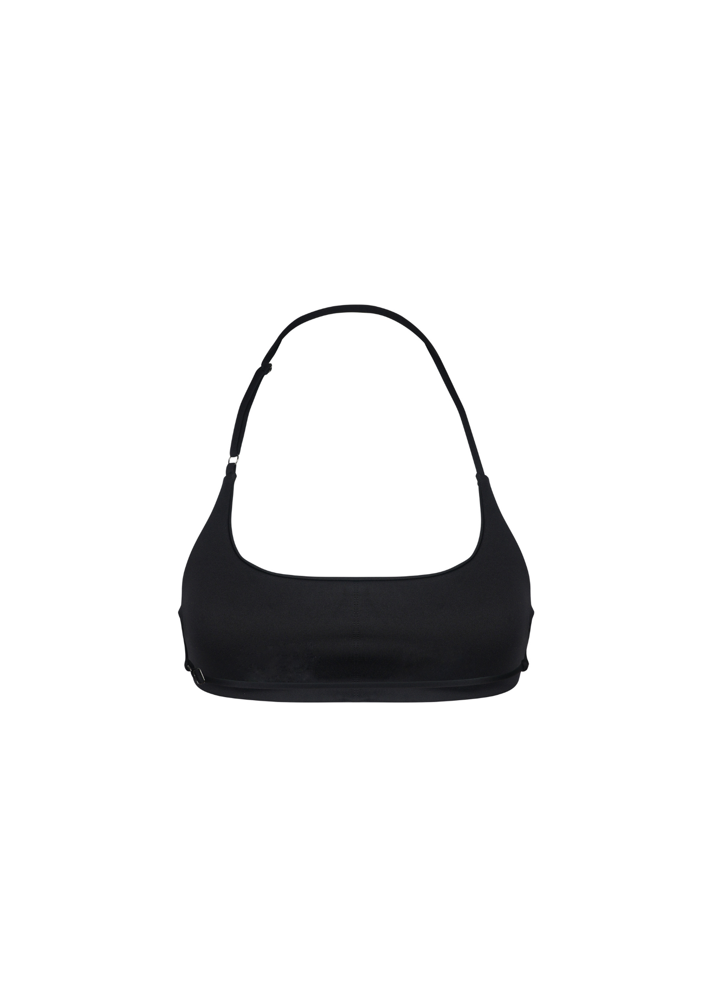 Timeless Minimal Halter Bra In Black