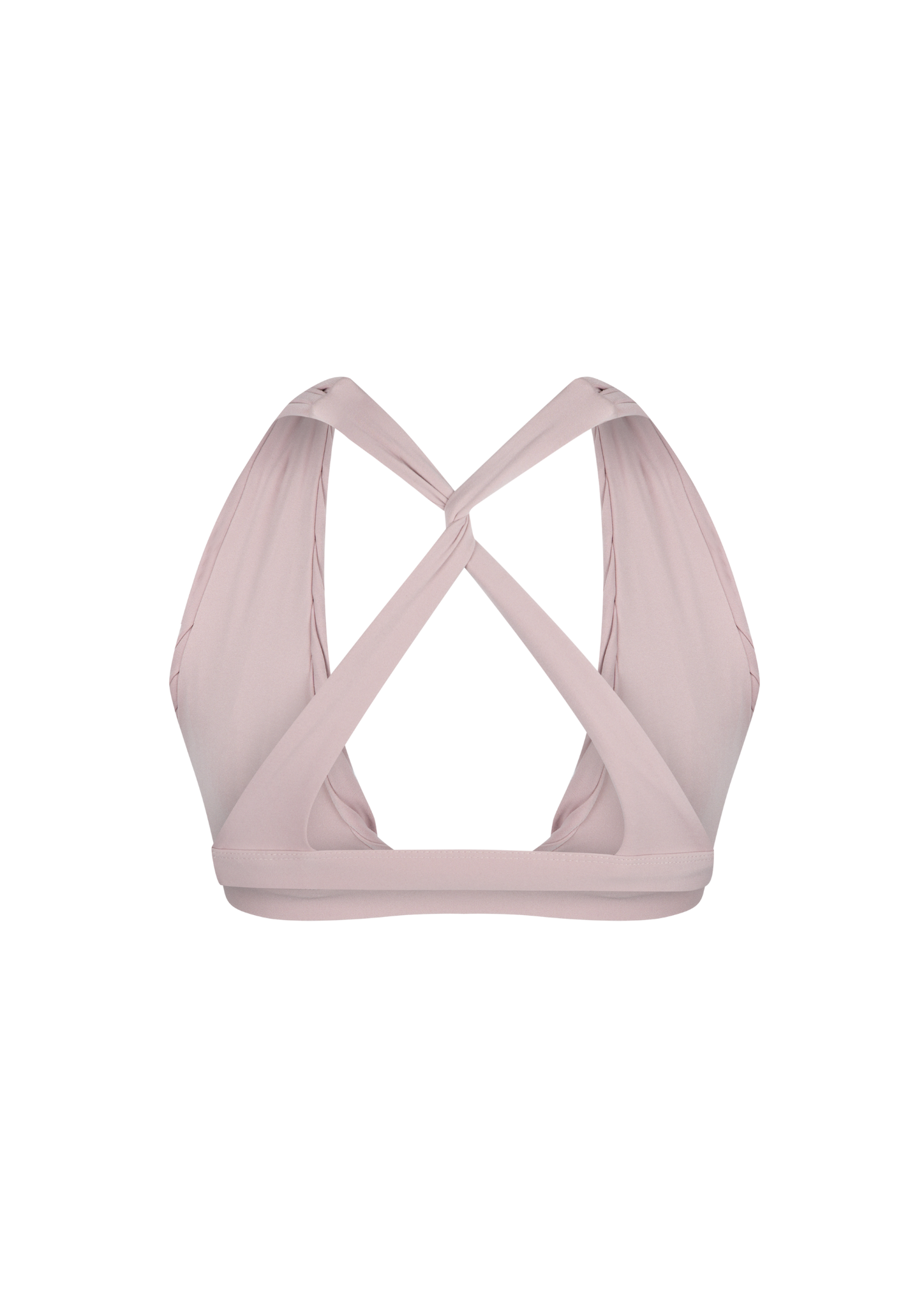 Celeste Draped Luxe Bra In Blush Coral