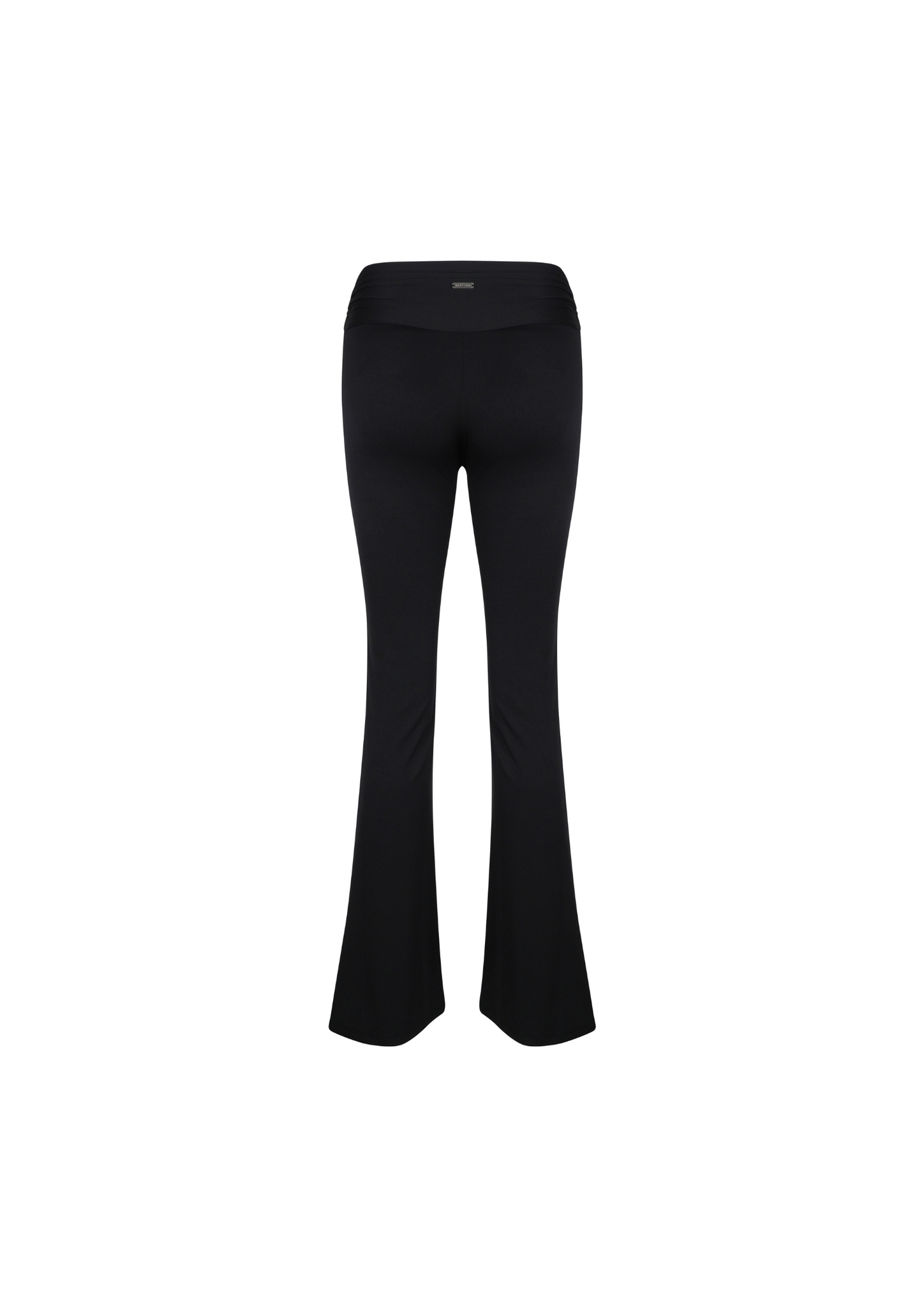Celeste Draped Flare Pants In Black
