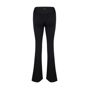 Celeste Draped Flare Pants In Black