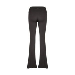 Celeste Draped Flare Pants In Deep Purple