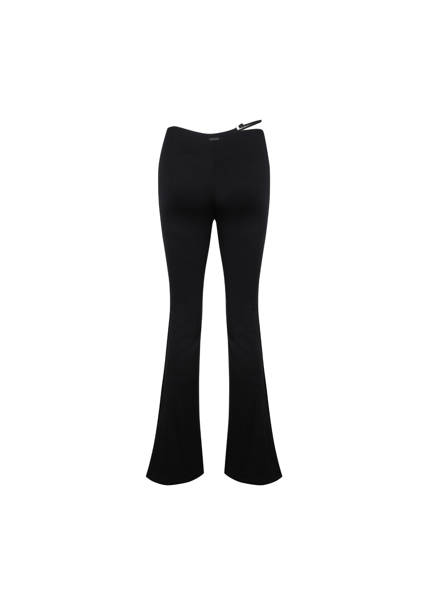 Momentum Wrap Flare Pants In Black