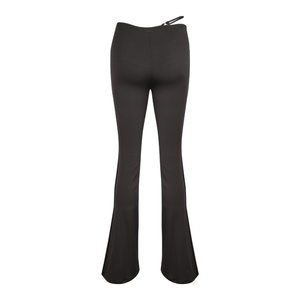 Momentum Wrap Flare Pants In Deep Purple