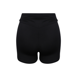 Celeste Draped Short Pants In Black