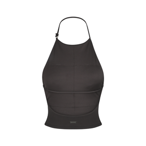 Timeless Halter Top In Deep Purple