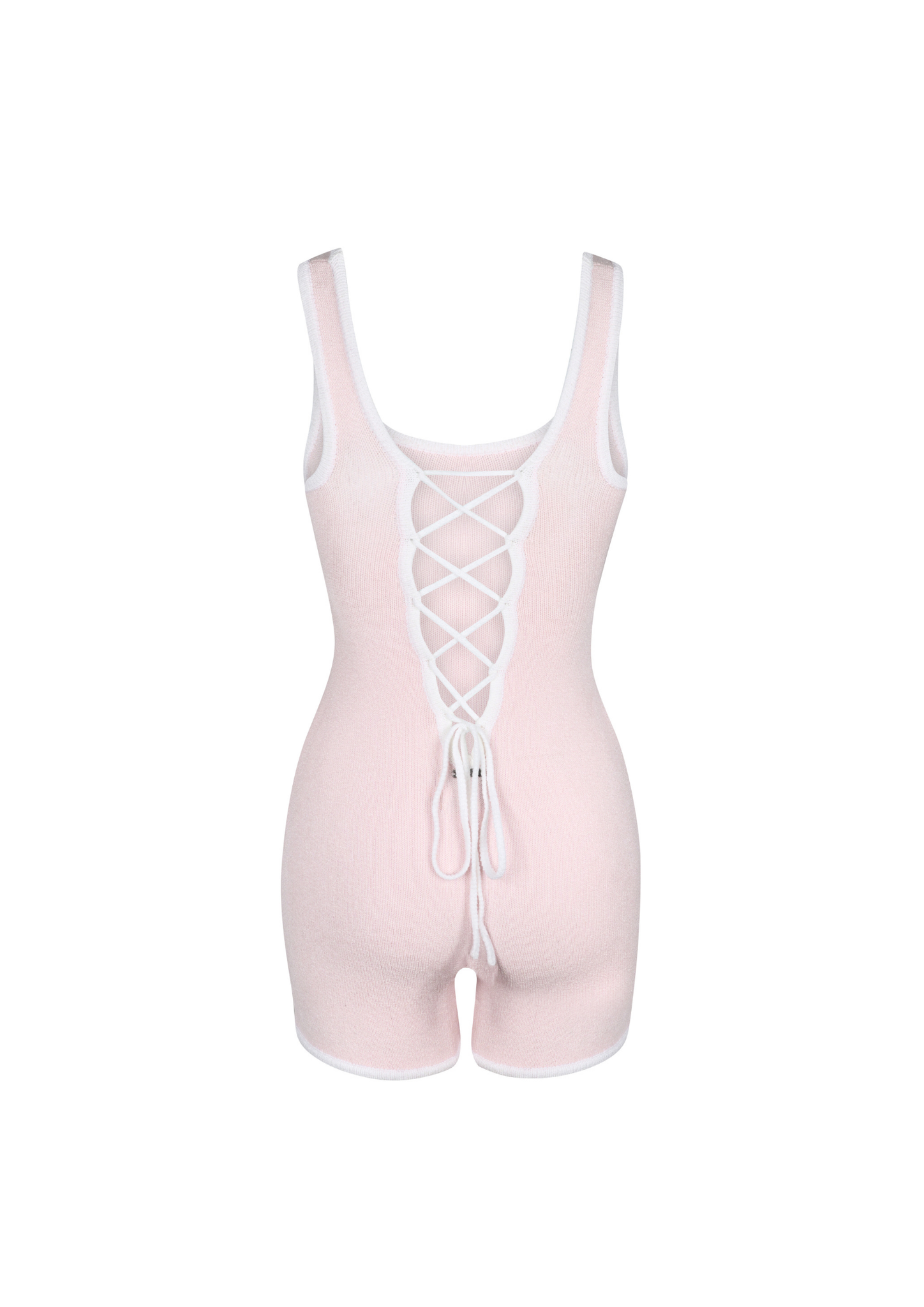 Calla Scoop Knit Suit in Rosemilk