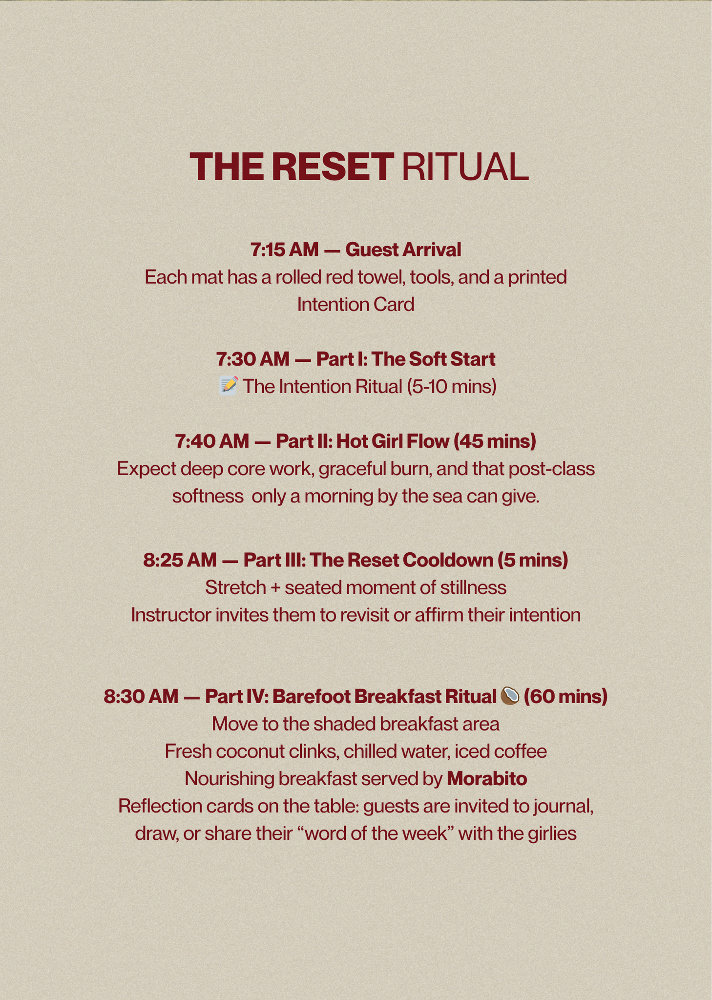 Wear Rame X Morabito : The Reset Ritual
