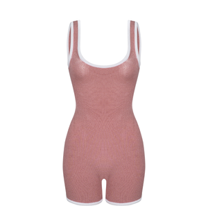 Calla Scoop Knit Suit in Mulberry