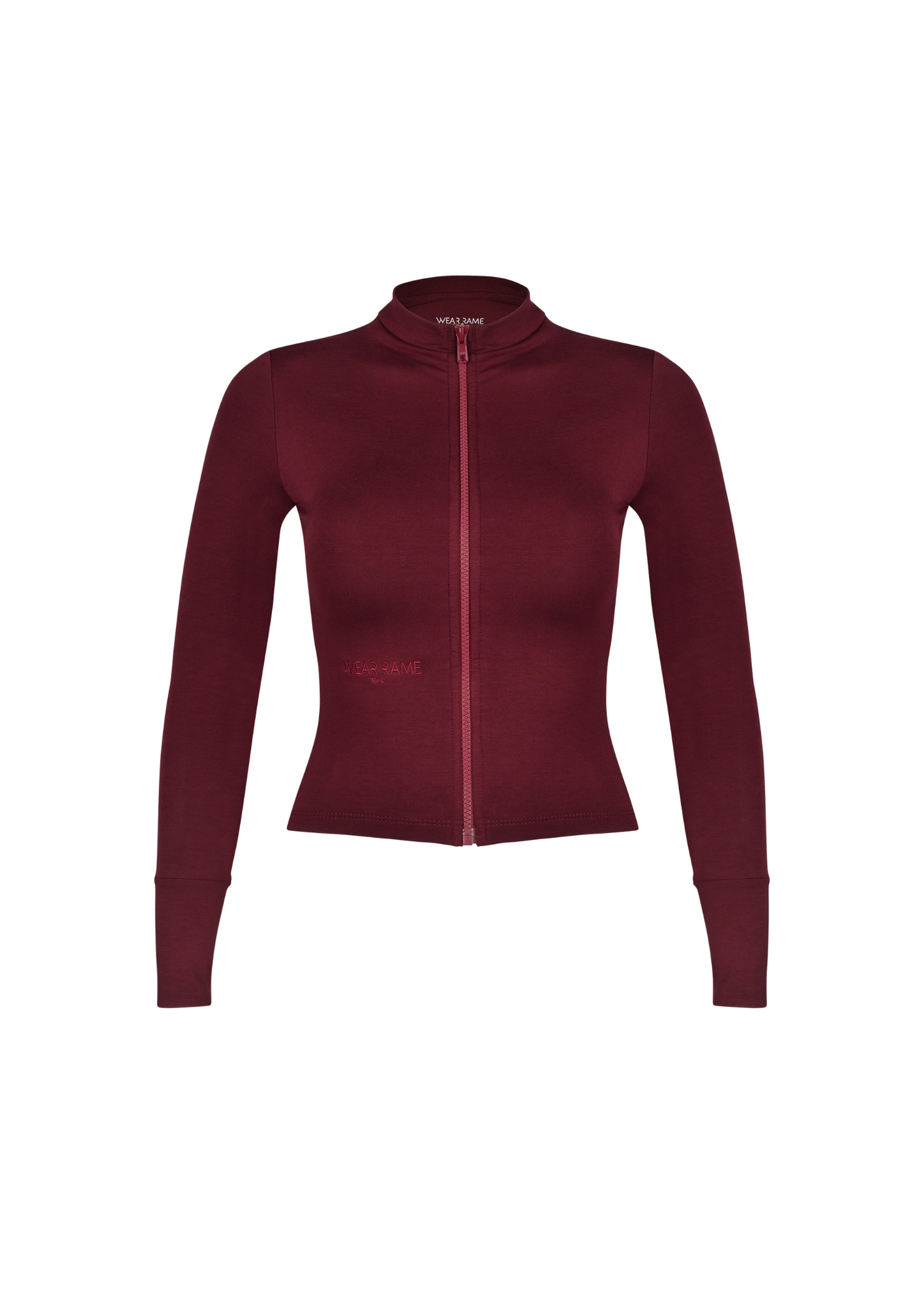 Core Sculpted Zip-Up Jacket In Maroon