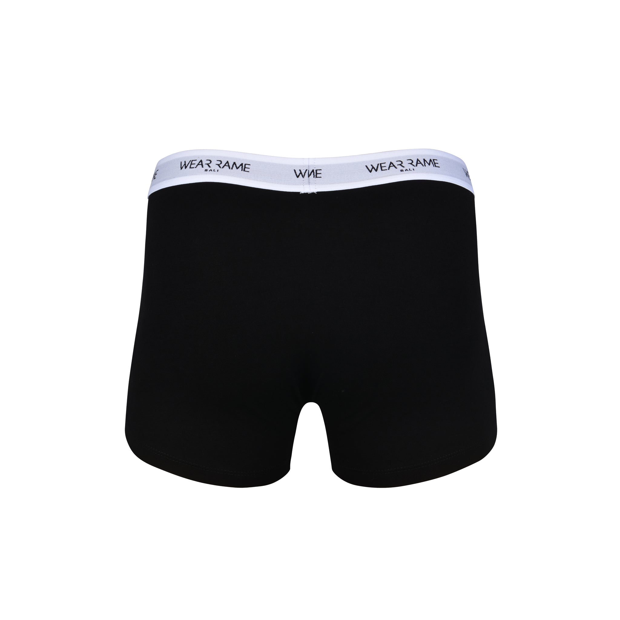 Men’s Bamboo Boxer Briefs in Black w/ White Details