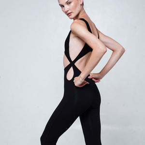 Leda Dynamic Full Body Onesie in Black