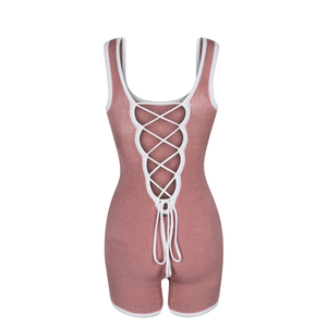 Calla Scoop Knit Suit in Mulberry