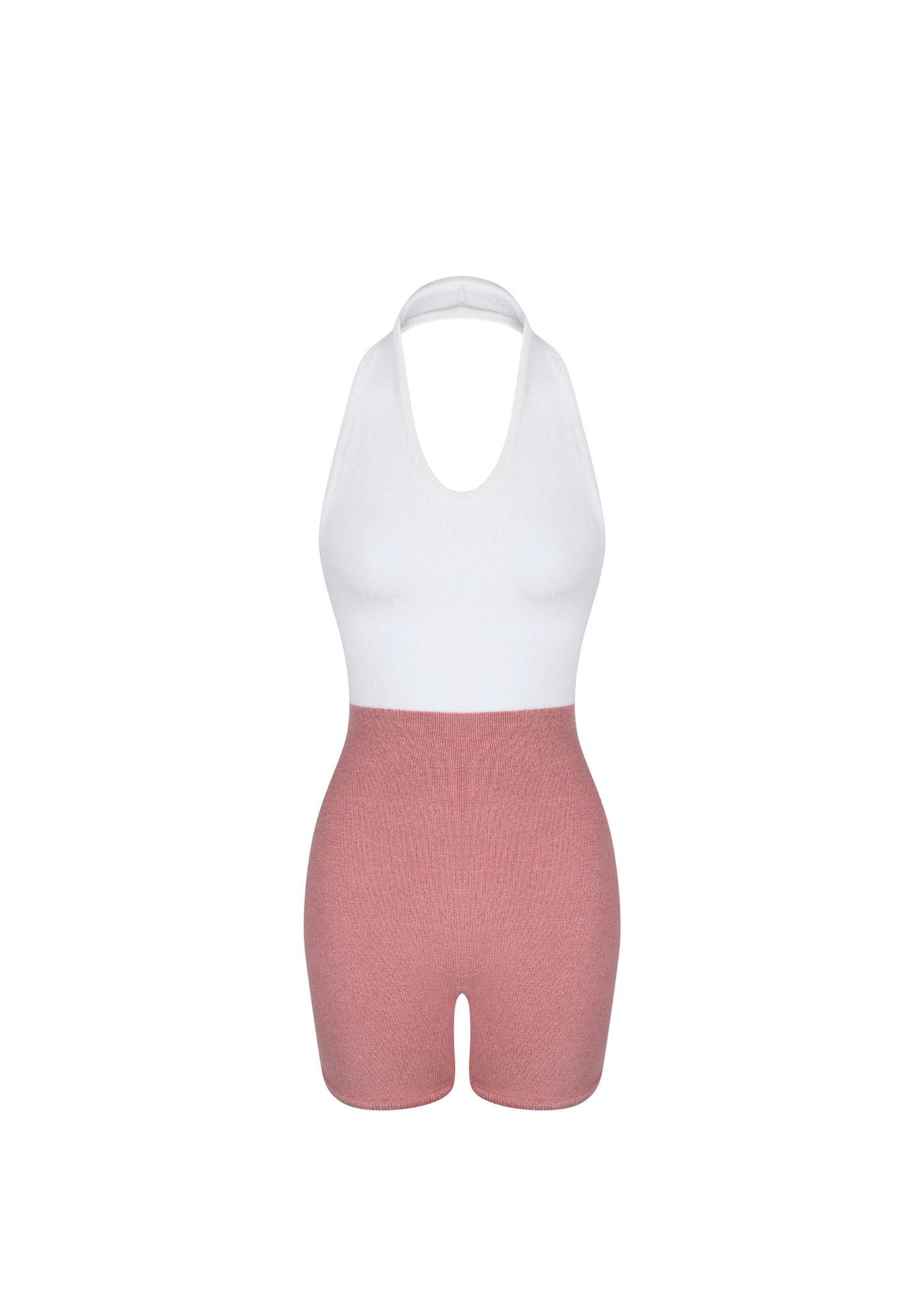 Lily Halter Tie Knit Suit in Mulberry