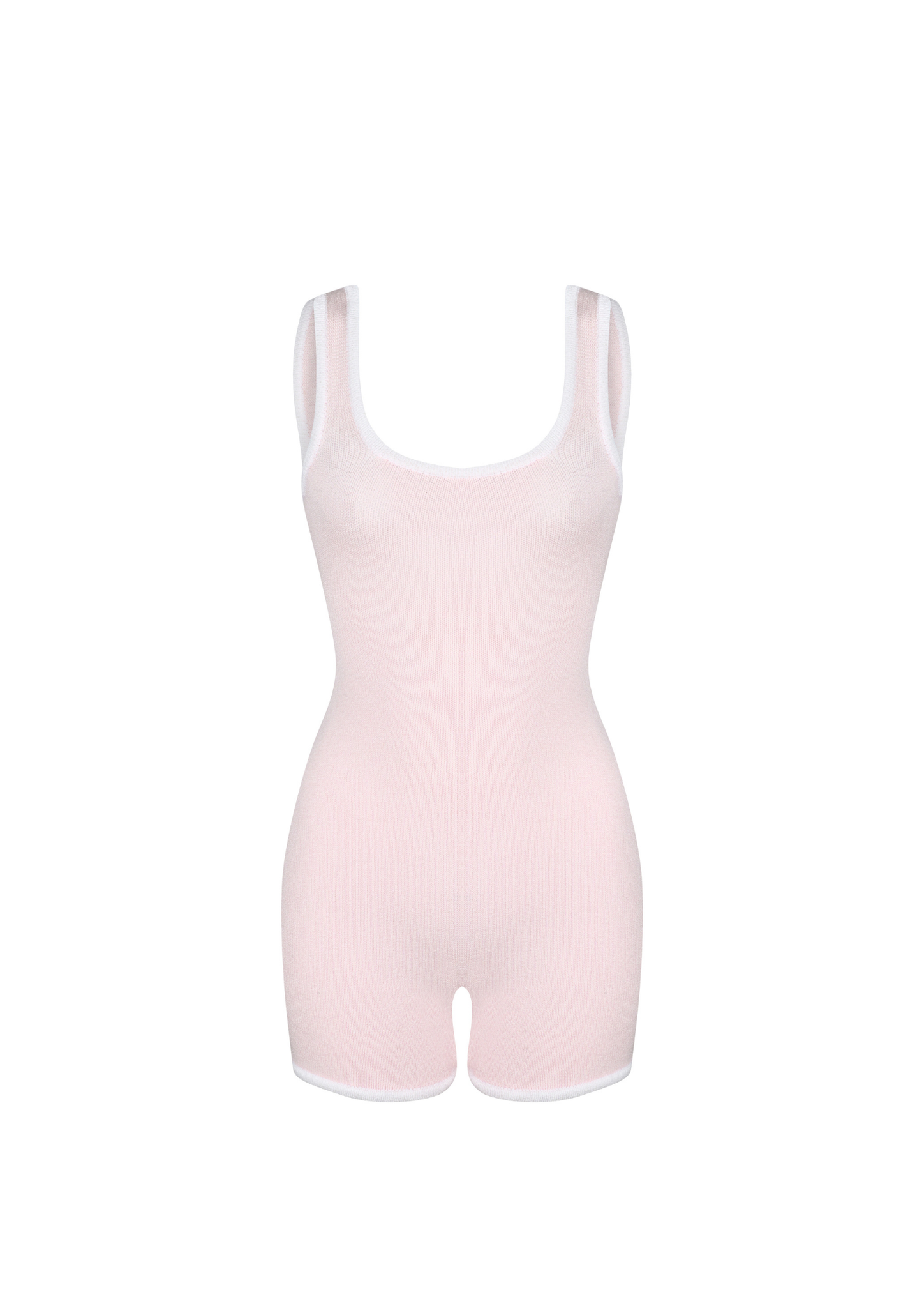 Calla Scoop Knit Suit in Rosemilk