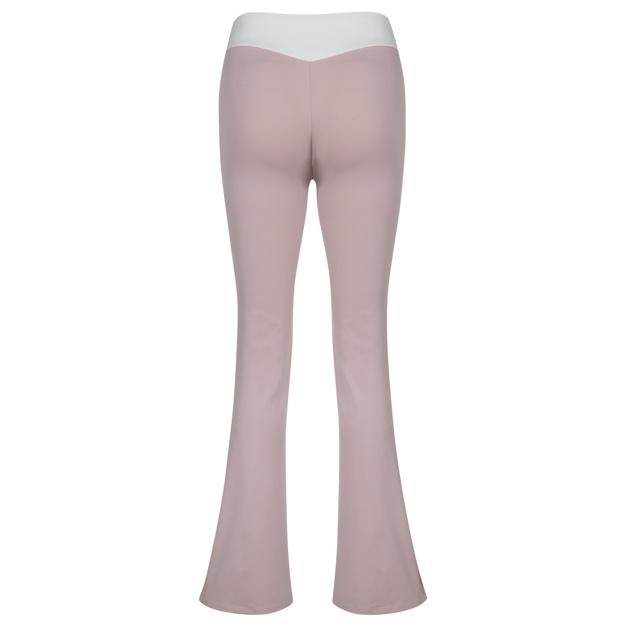 Two Tone Flow Flare Pants in Blush Coral