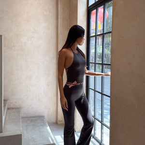 Timeless Halter Top In Deep Purple