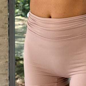 Celeste Draped Short Pants In Blush Coral