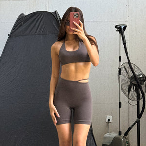 Momentum Wrap Short Pants In Deep Purple