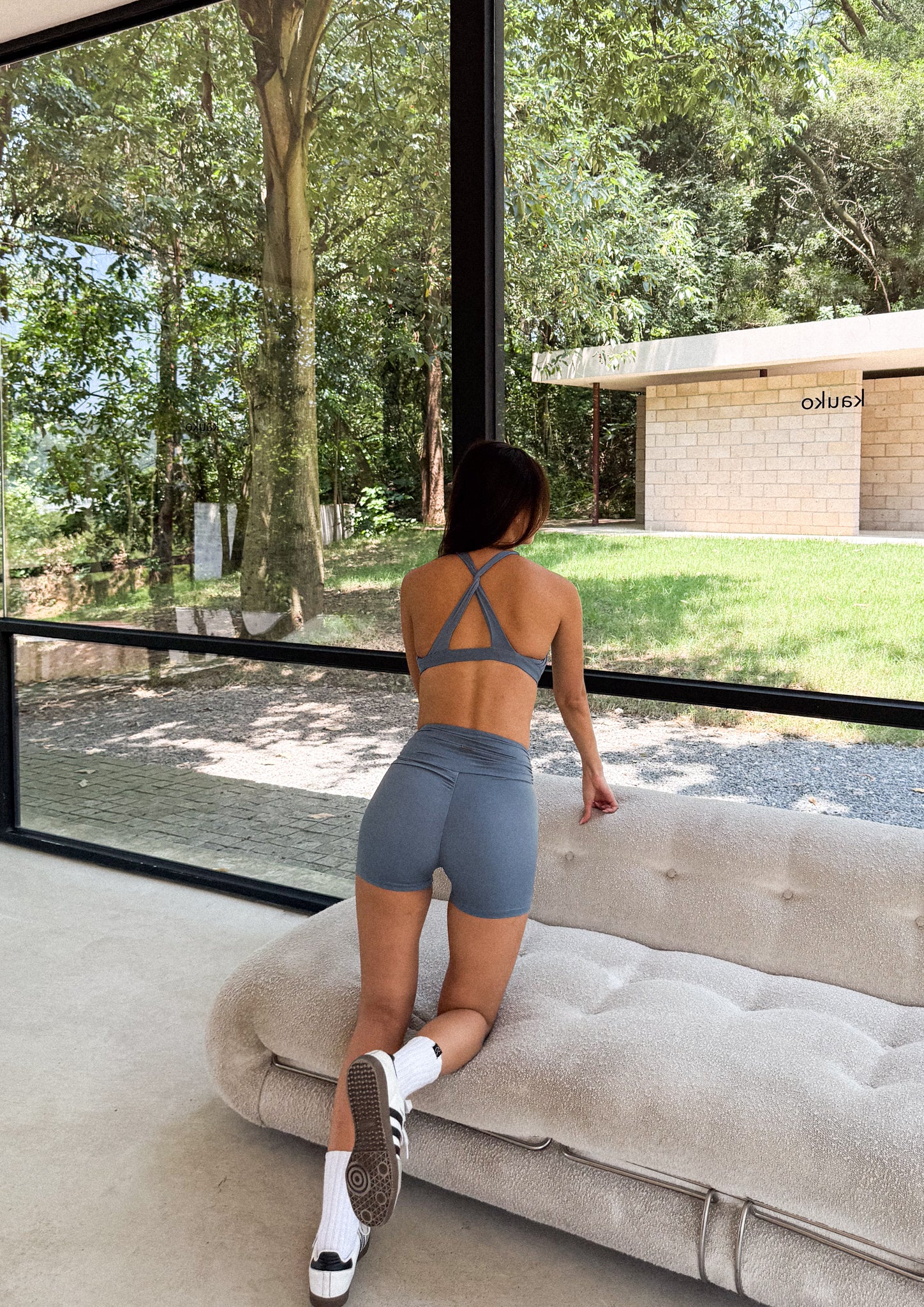 Celeste Draped Short Pants In Oceania