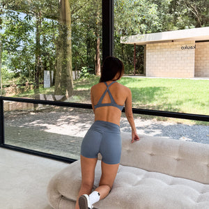 Celeste Draped Short Pants In Oceania