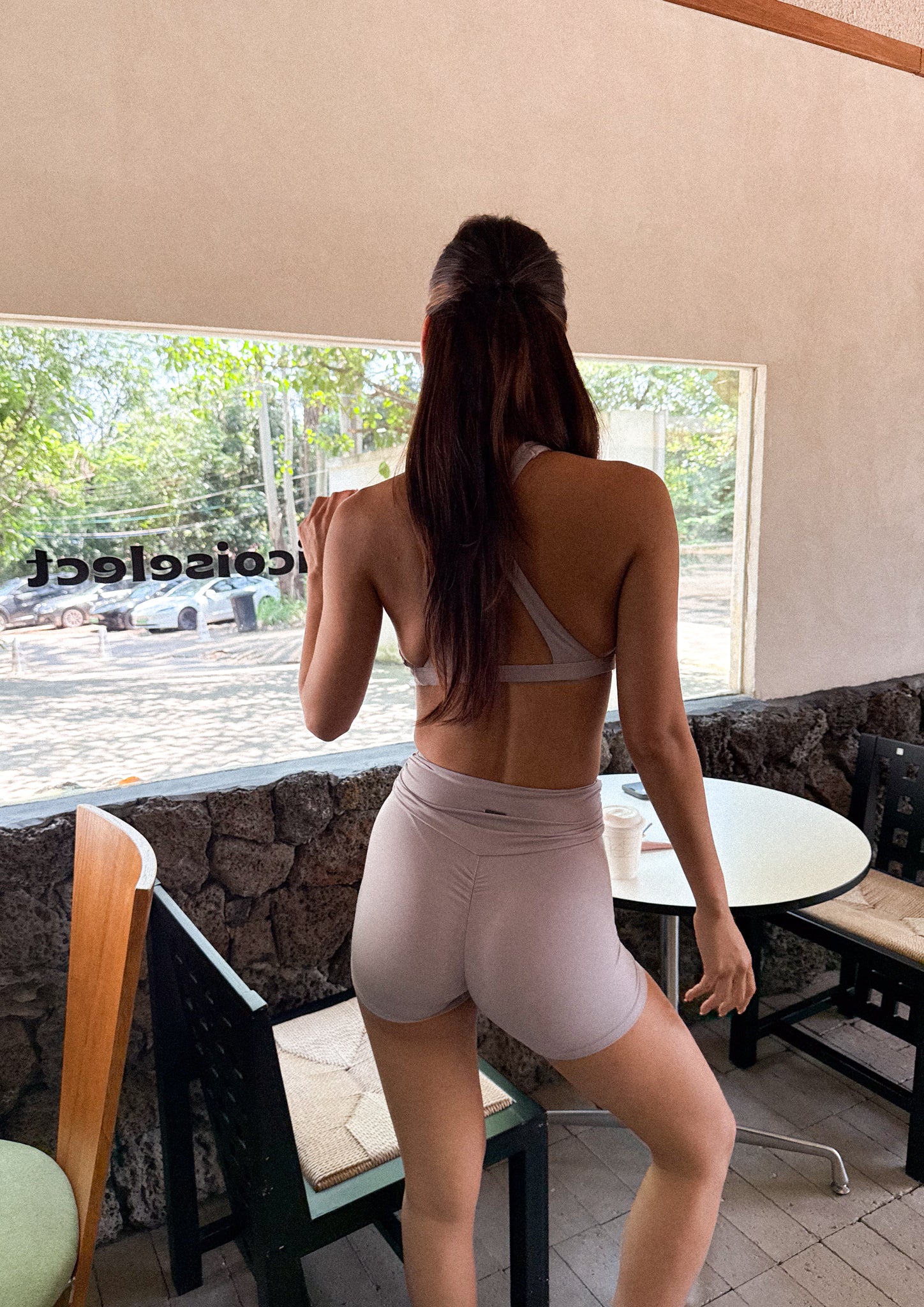 Celeste Draped Short Pants In Lilac