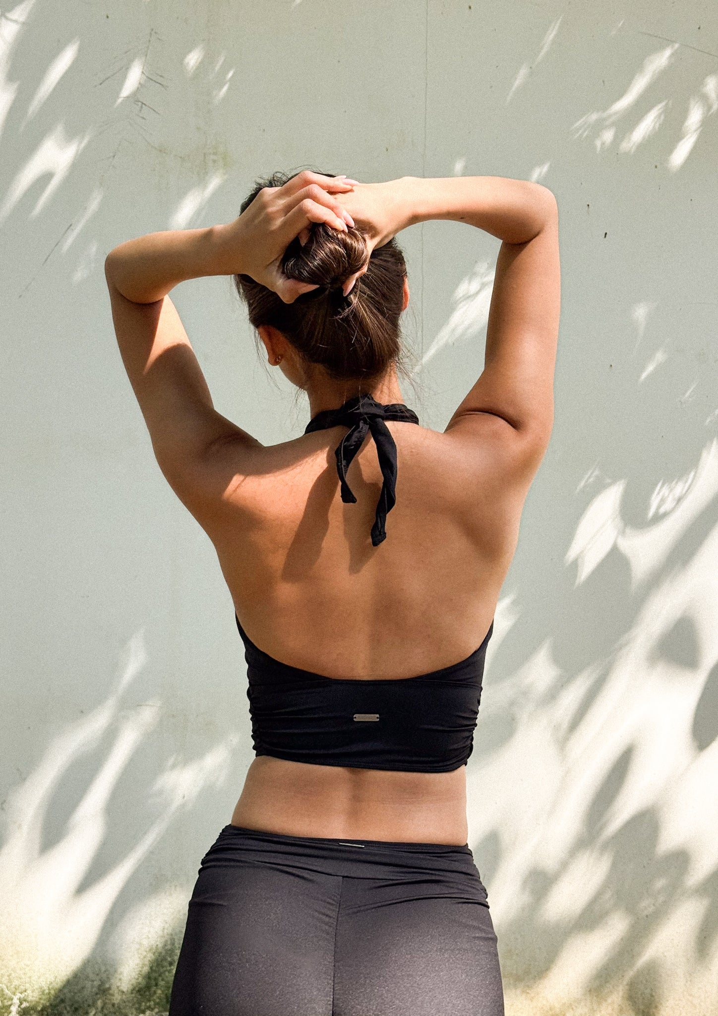 Celeste Draped Short Pants In Black