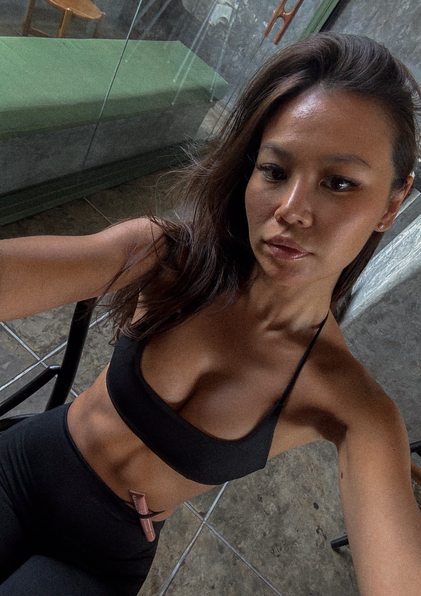 Timeless Minimal Halter Bra In Black