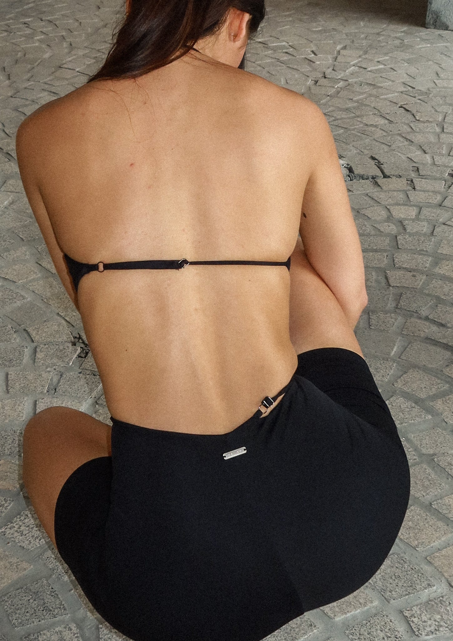Momentum Wrap Short Pants In Black