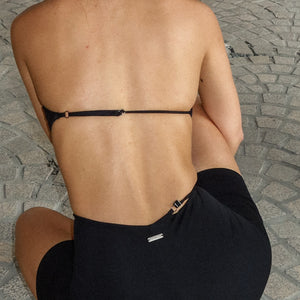 Momentum Wrap Short Pants In Black