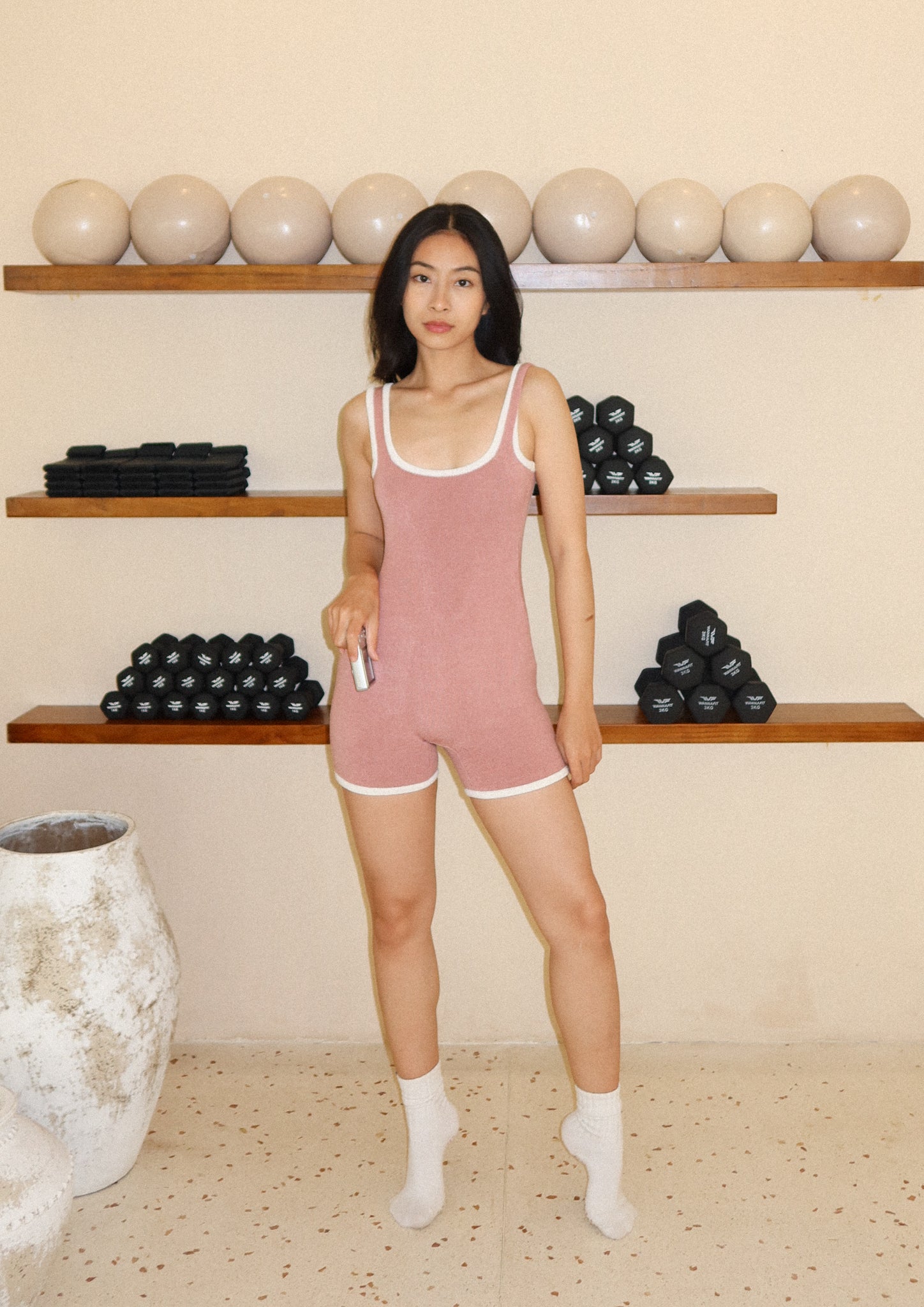 Calla Scoop Knit Suit in Mulberry