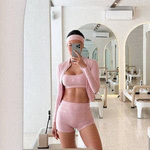 Core Sculpted Zip-Up Jacket In Blush